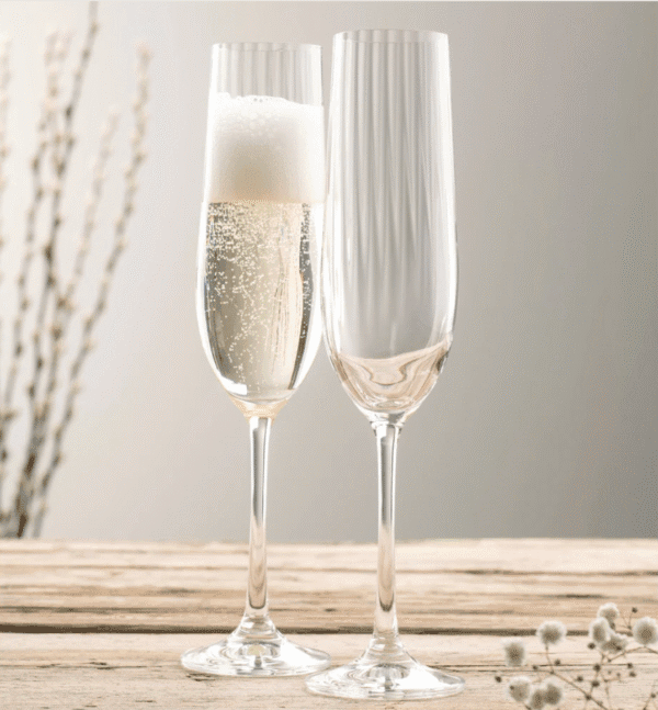 Galway Crystal Erne Champagne Flute Pair