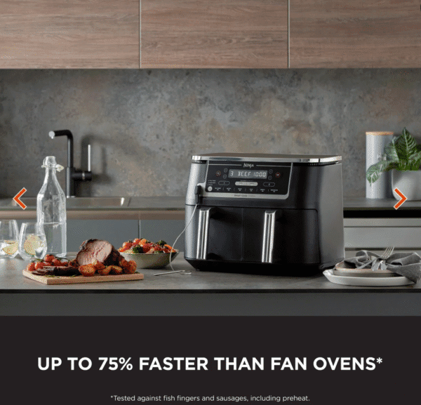 Ninja Foodi MAX Dual Zone Air Fryer with Smart Cook System AF451UK