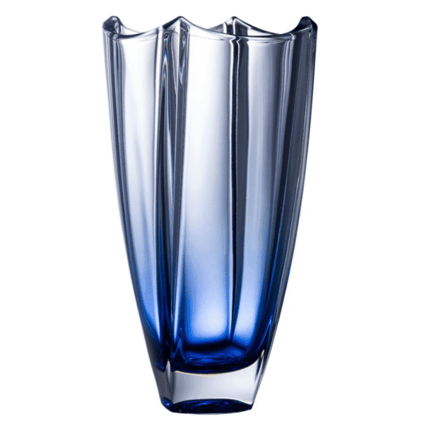 Galway Crystal Sapphire Dune 12" Square Vase