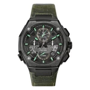 Bulova series x green dial green strap