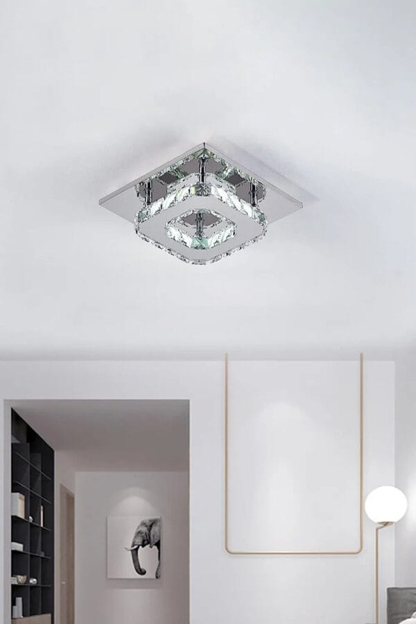 Modern Small Crystal LED Ceiling Light
