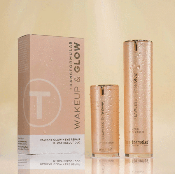 FLAWLESS WAKEUP & GLOW DUO 50ml & 17.5mlRADIANT GLOW + EYE REPAIR 15-DAY RESULT DUO