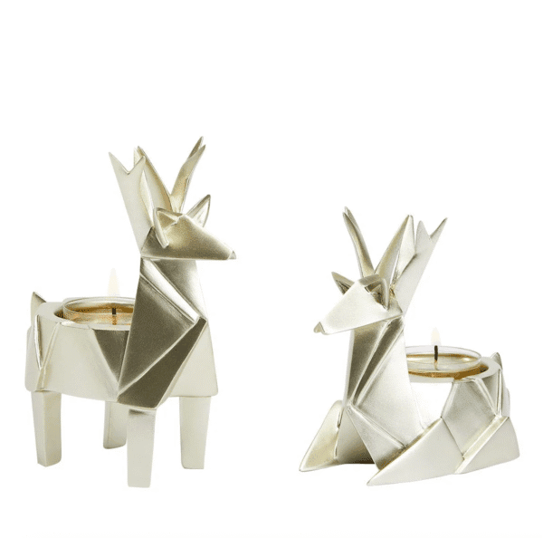 Origami Deer Tealight Set