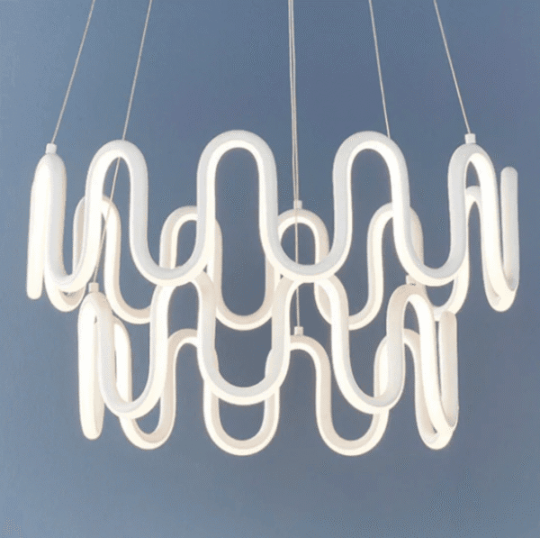 Cern 2-Light White Pendant