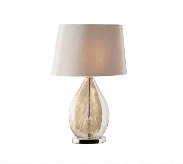 Kew Mink Fabric Table Lamp In Gold
by Elegant Lighting UK