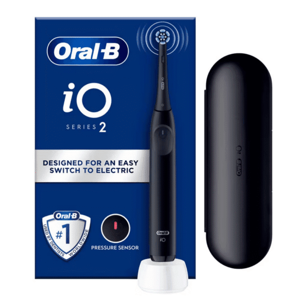 Oral-B iO2 Electric Toothbrush Night Black with Travel Case