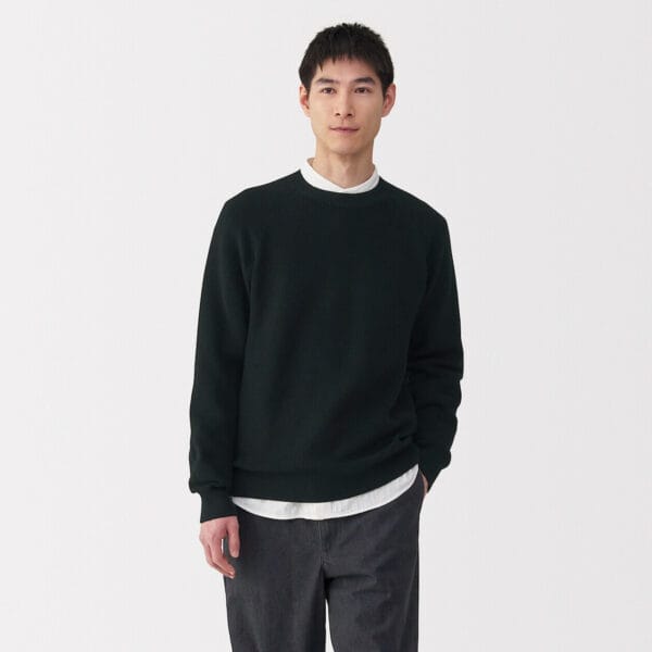 Men's Ribbed Crew Neck Jumper