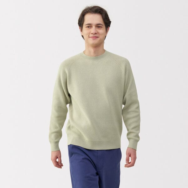 Men's Ribbed Crew Neck Jumper