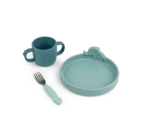 Done by Deer Peekaboo Dinner Set - Deer Friends - Blue