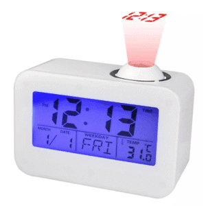 Talking Projector Alarm Clock – Voice Time, Ceiling Display & Easy Controls