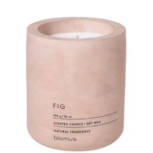 Blomus FRAGA Scented Candle Fig – Rose Dust Soy Wax Candle (L, 55h Burn Time)