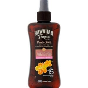 Hawaiian Tropic Sunscreen Spray SPF 15 – Coconut & Guava Scent (200ml)