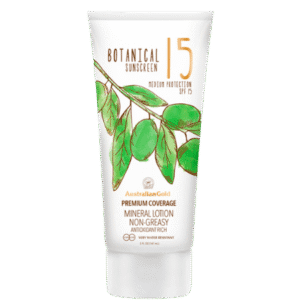Australian Gold Botanical Sunscreen SPF 15 – Mineral Lotion for Sensitive Skin (147ml)