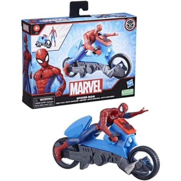 Marvel Spiderman Web-Cycle 5.75-inch Figure