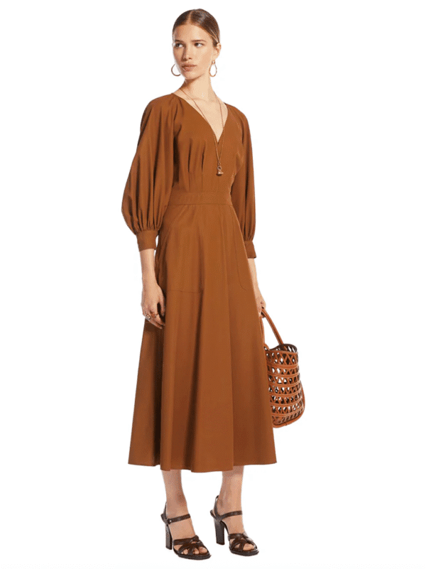 Max Mara pedaggi dress Tobacco