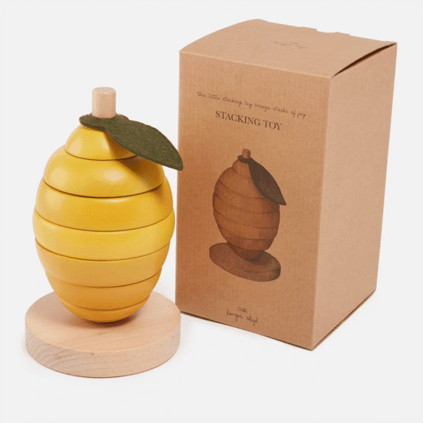 Konges Sløjd Stacking Fruits Toy – Wooden Developmental Toy for Toddlers