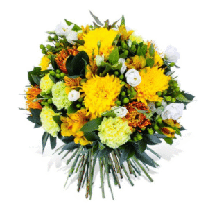 Mellow Yellow Flower Bouquet – Bright, Hand-Tied Floral Arrangement