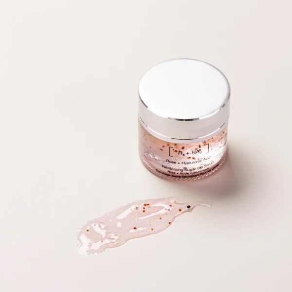 Symbiosis Rose + Hyaluronic Acid Lip Scrub – Exfoliating & Hydrating Treatment