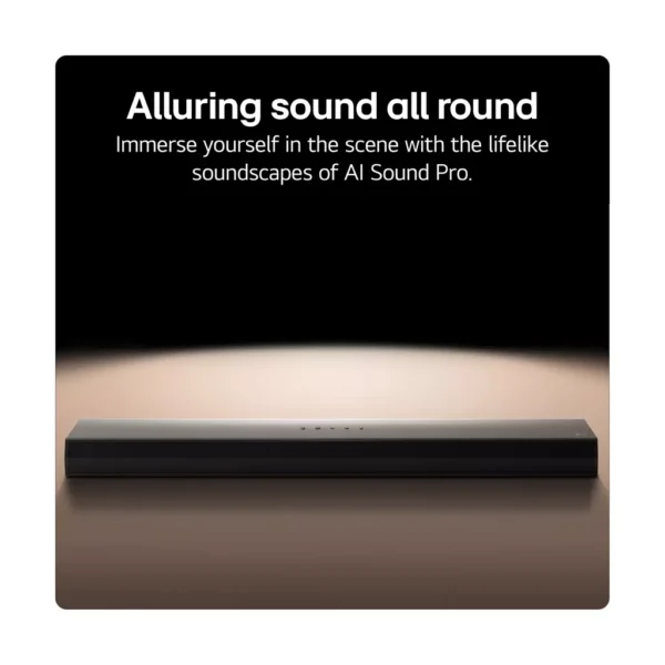 LG US40TR 4.1 Channel Soundbar – 400W, Wireless Subwoofer & Rear Speakers, AI Sound Pro, Bluetooth