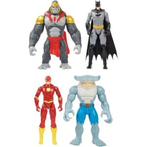 DC Comics 4-Pack Action Figures – Batman vs Gorilla Grodd 30-cm Superhero Set