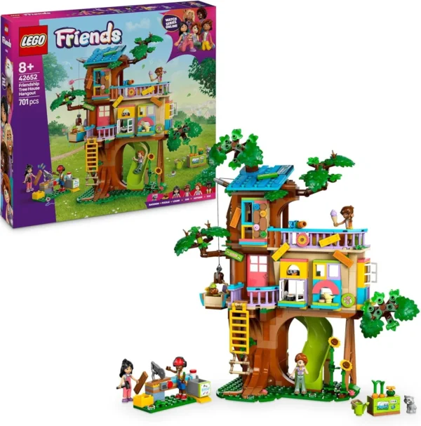 LEGO Friends Friendship Tree House Hangout Set – 701-Piece Creative Tree House Adventure
