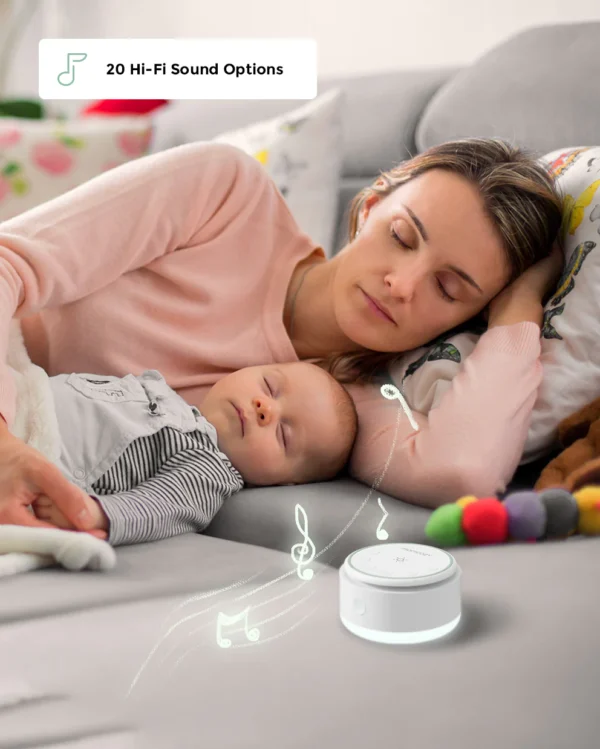 Momcozy Portable Baby Sound Machine – Long Battery Life & Compact Travel Design
