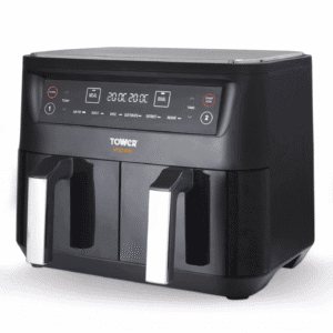 Tower Vortx Vizion 8L Dual Basket Air Fryer – Family-Size, Rapid Cooking