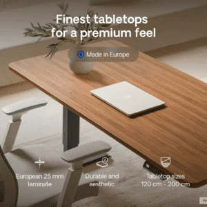 Desktronic HomePro Height Adjustable Desk – Dual Motor Electric Standing Desk
