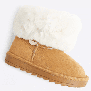 Mini Girls Beige Bow Boots – River Island
