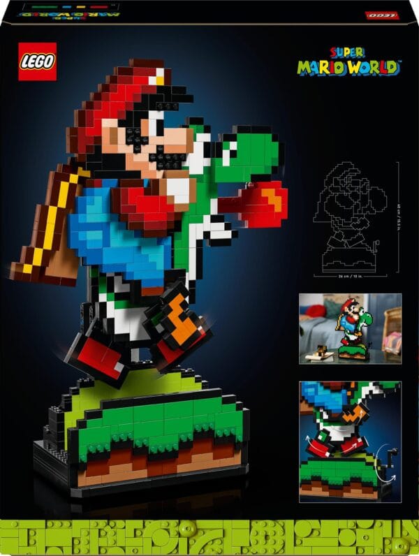 LEGO Super Mario World: Mario & Yoshi – 1215-Piece Pixel Display Model