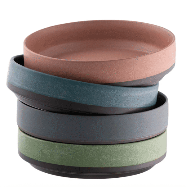 Belleek Living Taberu Large Stacking Bowls – Set of 4 Earth Tones