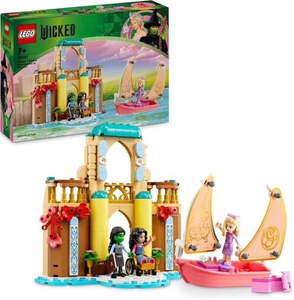 LEGO Wicked Glinda, Elphaba & Nessarose at Shiz University – 304-Piece Diorama Set