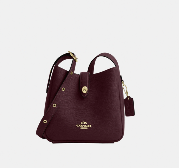 Coach Hadley Mini Crossbody Bag – Pebbled Leather in Red
