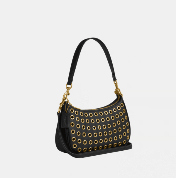 Coach Teri Shoulder Bag – Smooth Leather with Grommets