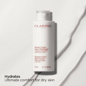 CLARINS Moisture-Rich Body Lotion 400 ml – Rich Hydrating Body Care for Dry Skin