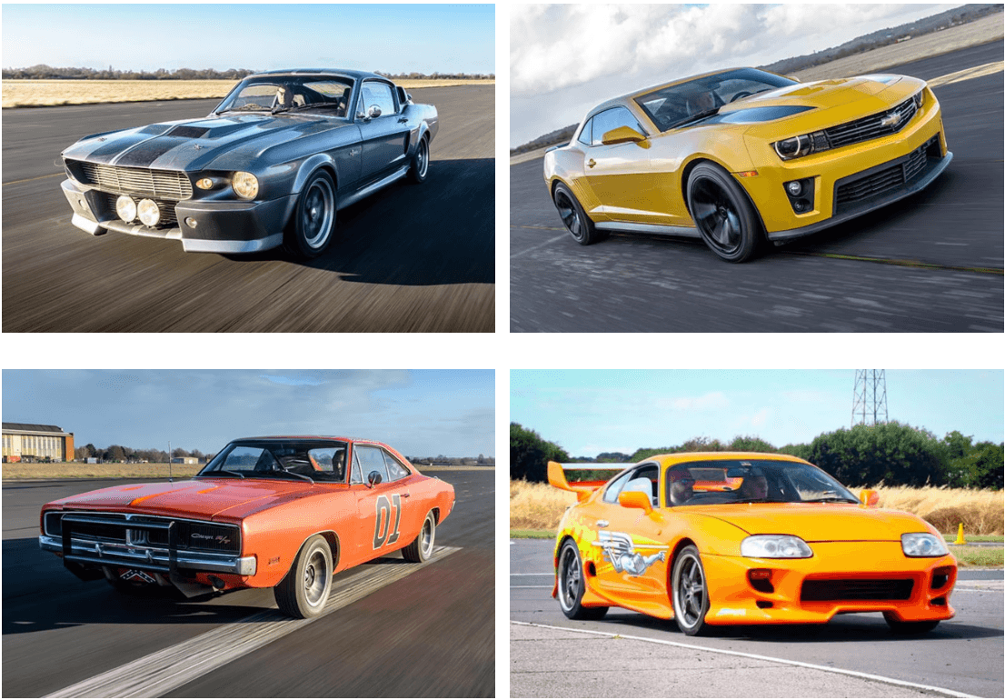 Triple Movie Supercar Drive eVoucher – Drive Three Iconic Movie Supercars