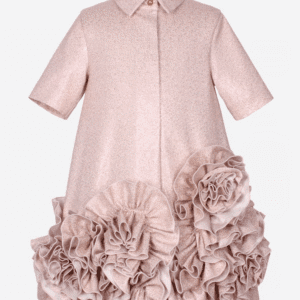 Jessie And James - Girls Dream On Frilly Flower Dress in Pink