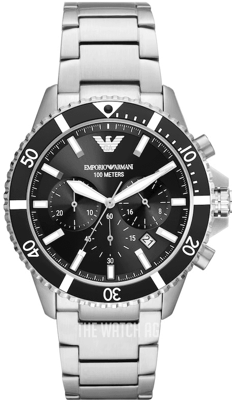 Emporio Armani AR11360 Diver Men’s Silver Watch